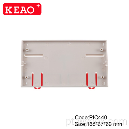 Caixa de junção elétrica de gabinete eletrônico plástico PIC440 caixa de controle industrial bloco de terminais din rail com tamanho 158 * 87 * 60mm